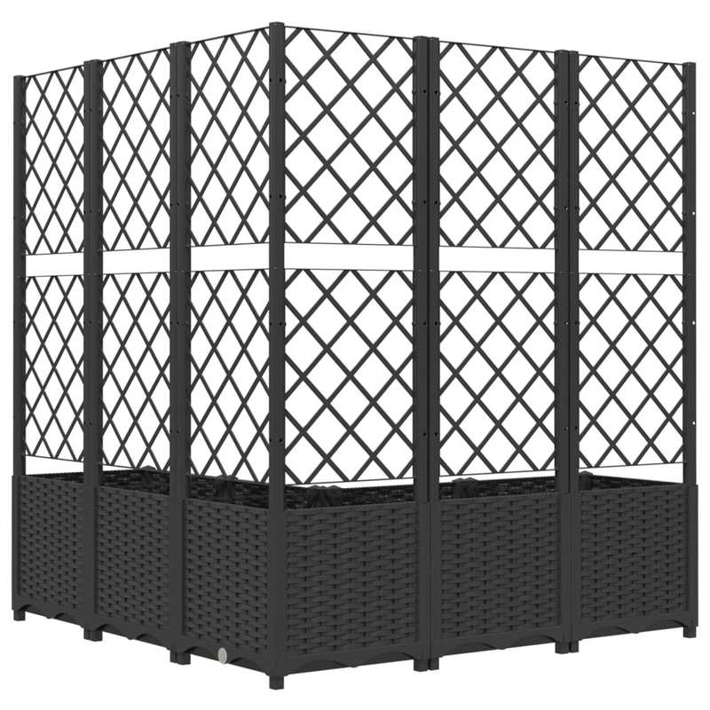 Plantenstandaard – Plantenrek – Klimplant Steun – Bloemenhouder – Latticestructuur – 120x120x136 Cm – Duurzaam Polypropyleen
