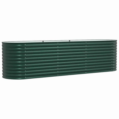 Tuinbed – Buitenbed – Ligbed – Tuinbank – Tuinmeubel – Groen – Stalen Frame – Extra Groot 320x80x81 cm