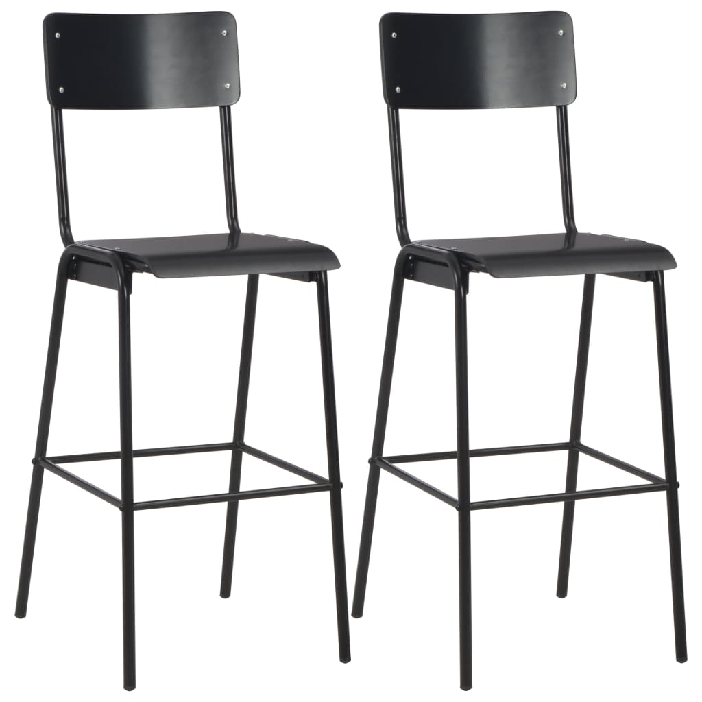 Barset – Barkrukken – Bartafel – Eetset – Zithoek – Compact en Ruimtebesparend – Massief Dennenhouten Tafelblad