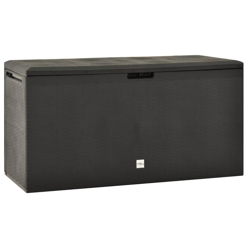 Opbergbox Tuin – Tuinkussenbox – Tuinkist – Kussenbox – Tuincontainer – 290L Inhoud – Duurzaam & Stabiel – Modern Antraciet Design – Weerbestendig