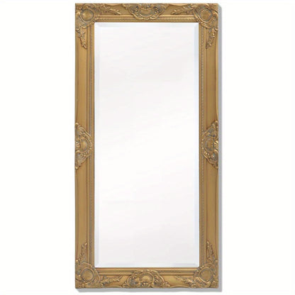 Barok Spiegel – Grote Wandspiegel – Full-Length Spiegel – Decoratieve Spiegel – Luxe Spiegel – 100x50 cm – Gouden Ornate Kunststof Frame