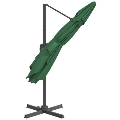 Zwevende Parasol – Hangende Parasol – Lateral Parasol – Buiten Parasol – Aluminium Paal – 400x300 Cm – Waterafstotend Polyester