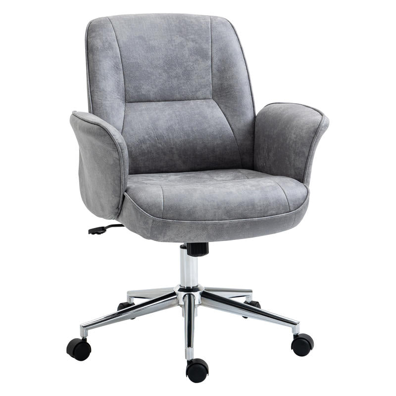 Ergonomische Bureaustoel – Bureaustoel – Werkstoel – Draaistoel – Schommelstoel – Hoogte Verstelbaar – Schommelfunctie – Microfiber Bekleding – Max. Draagkracht 120 kg