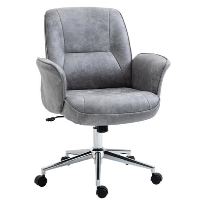 Ergonomische Bureaustoel – Bureaustoel – Werkstoel – Draaistoel – Schommelstoel – Hoogte Verstelbaar – Schommelfunctie – Microfiber Bekleding – Max. Draagkracht 120 kg