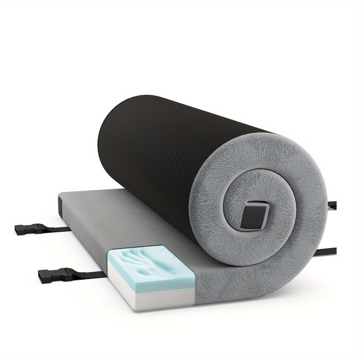Campingmatras – Slaapmat – Slaapmatje – Matras – Mat – 42D Memory Foam – Anti-Slip Onderzijde – Opvouwbaar – Inclusief Draagtas