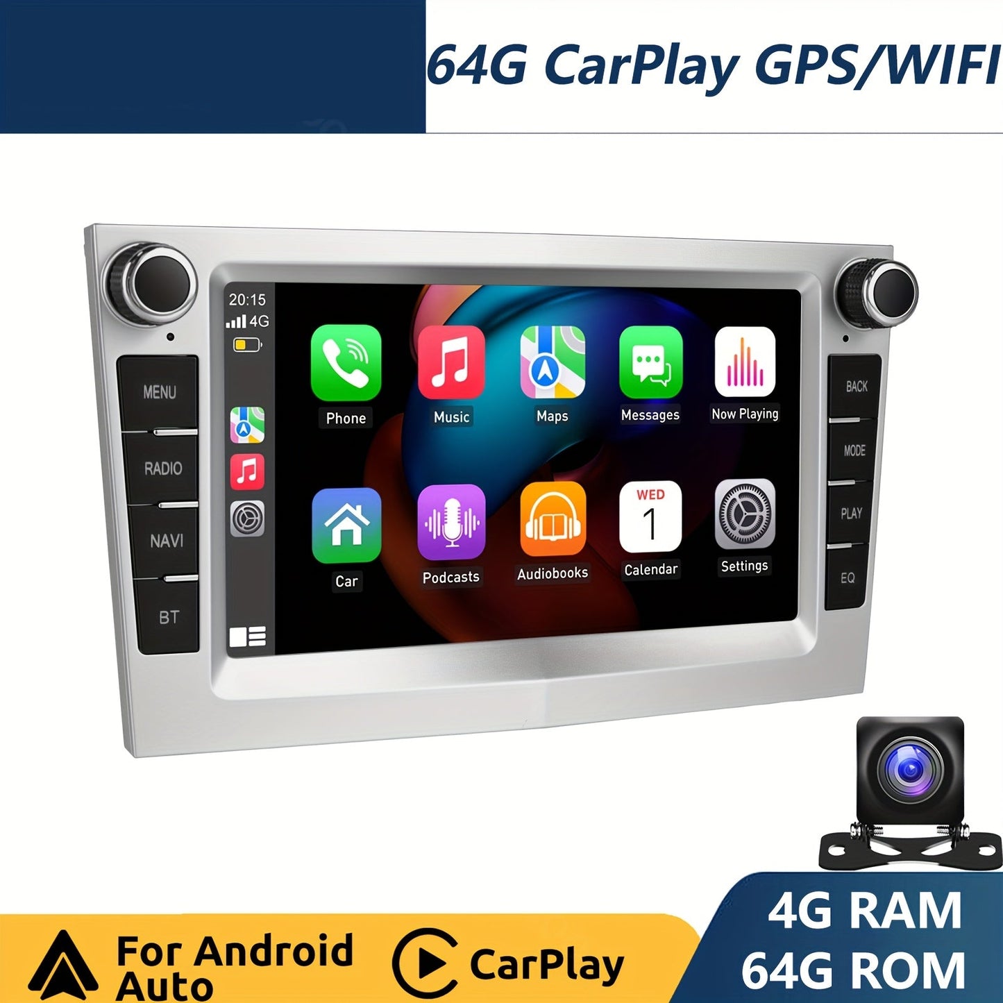 Autostereo – Autoradio – Car Multimedia – Navigatiesysteem – Auto Audio – 7 Inch HD IPS Touchscreen – Android 14 met CarPlay en Android Auto