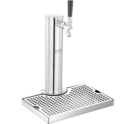 Bierkraan Toren – Bierkoeler – Biertap – Tapinstallatie – Kegerator – RVS 304 Staal – Duale Drukmeter W21.8
