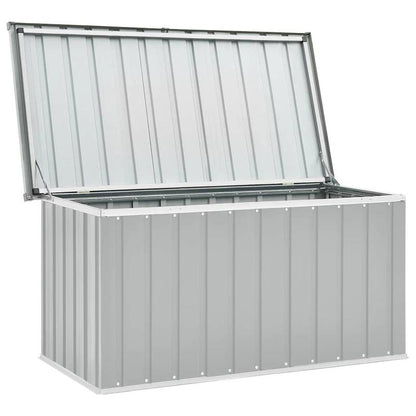 Opbergbox Tuinbox Tuinkist Opbergkist Opbergbak – Grijs Betonlook – Stevig Gegalvaniseerd Staal – 129x67x65 cm