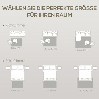 Vloerkleed – Tapijt – Karpet – Mat – Laagpolig – Crèmekleur – Machinegeweven – 15 mm Poolhoogte – Slipvast
