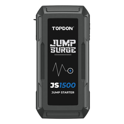 Topdon - JS1500 - Jumpstarter voor Auto - Startkabels - Starthulp - 1000A - 12V - Jumpstarters - Powerbank 10000mAh - Zwart - QUORE