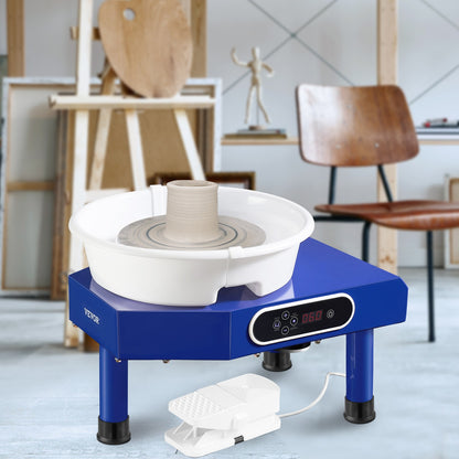 Draaitafel – Keramiekdraaischijf – Pottenbakkersschijf – Keramiekmachine – Modelleertafel – 350W Krachtige Motor – 25 cm Ruime Draaischijf