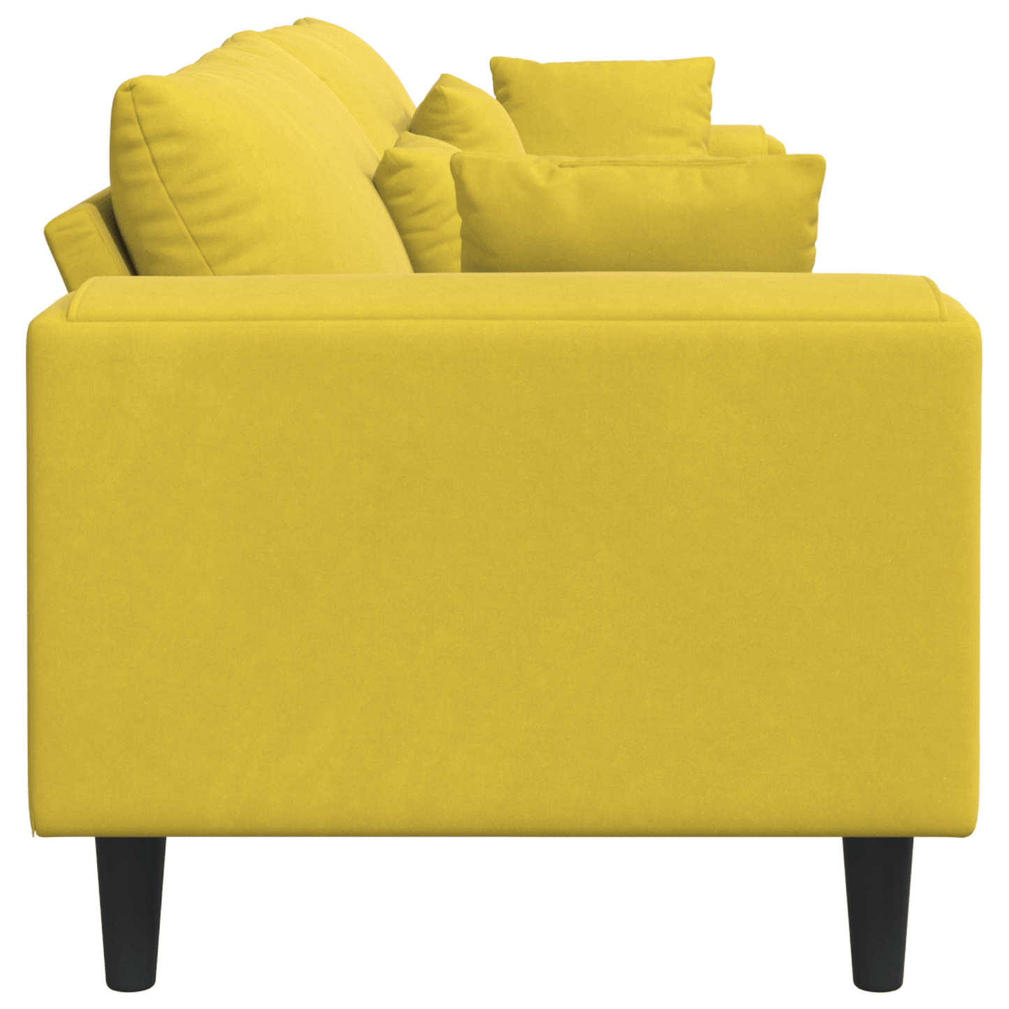 Velvet Bank – Zitbank – Hoekbank – Slaapbank – Loungebank – Turquoise Met Ottoman – Zachte Velvet Bekleding – Stevig Houten Frame
