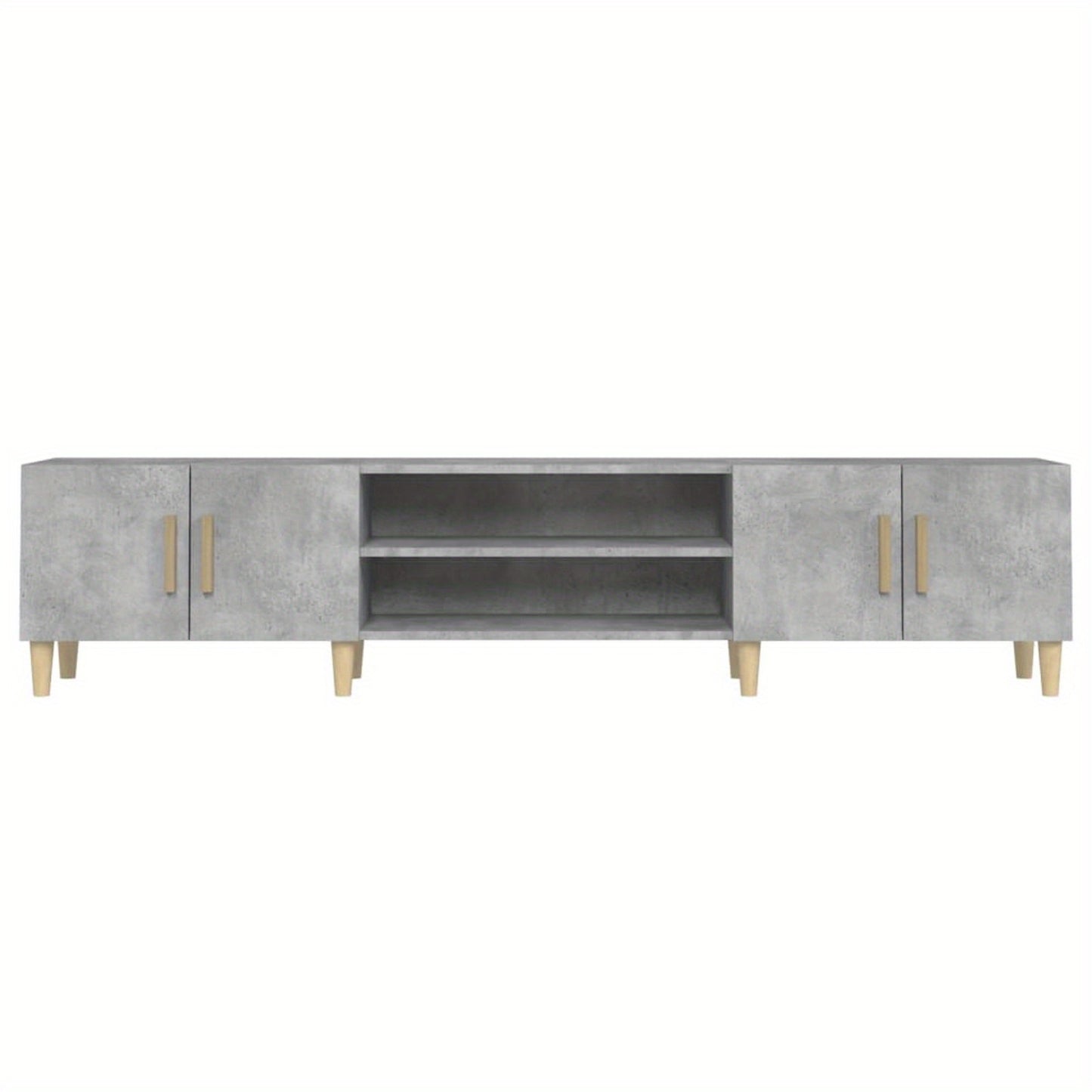 tv-meubel – tv-kast – media meubel – entertainment meubel – dressoir – Betonlook Design – 180 cm Breedte – Hoogwaardig Engineered Wood