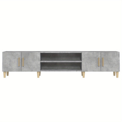 tv-meubel – tv-kast – media meubel – entertainment meubel – dressoir – Betonlook Design – 180 cm Breedte – Hoogwaardig Engineered Wood
