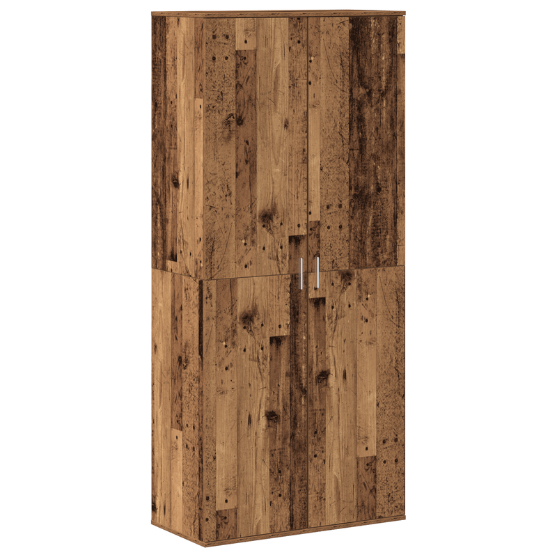 Highboard – Dressoir – Opbergkast – Ladekast – Sideboard – Altholz Spanplatten – Compact 80x39x178 cm – Duurzaam & Stevig