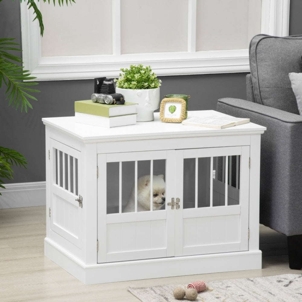 Hondenhok – Hondenbench – Hondenhuis – Hondenkooi – Dierenverblijf – Multifunctionele Tafel – Stevig Hout – Voor Kleine Honden Tot 10 kg