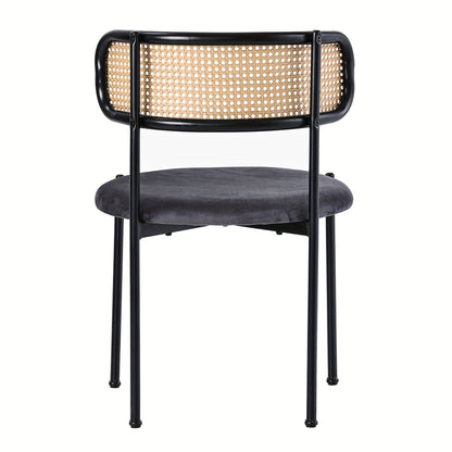 Eetkamerstoelen – Stoelen – Zitstoelen – Lounge Stoelen – Stoelen Set – Modern Minimalistisch – Set Van 4 – Met Stabiele Metalen Poten – Comfortabel En Duurzaam – Grijs