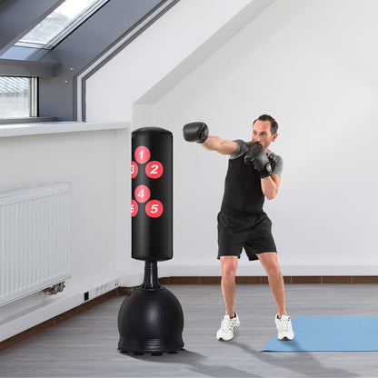 Bokszak – Boksmachine – Boksbal – Bokspaal – Boksstoel – Staand – 165 cm Hoog – Robuust IJzerframe Met Zuignapvoet
