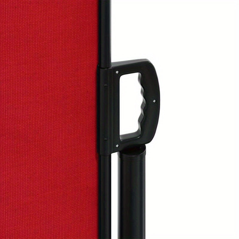 Windscherm – Windscherm Uitschuifbaar – Windscherm Tuin – Windscherm Veranda – Flexibele Afmetingen Tot 600 Cm – Weerbestendig Metalen Frame - Rood