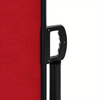 Windscherm – Windscherm Uitschuifbaar – Windscherm Tuin – Windscherm Veranda – Flexibele Afmetingen Tot 600 Cm – Weerbestendig Metalen Frame - Rood