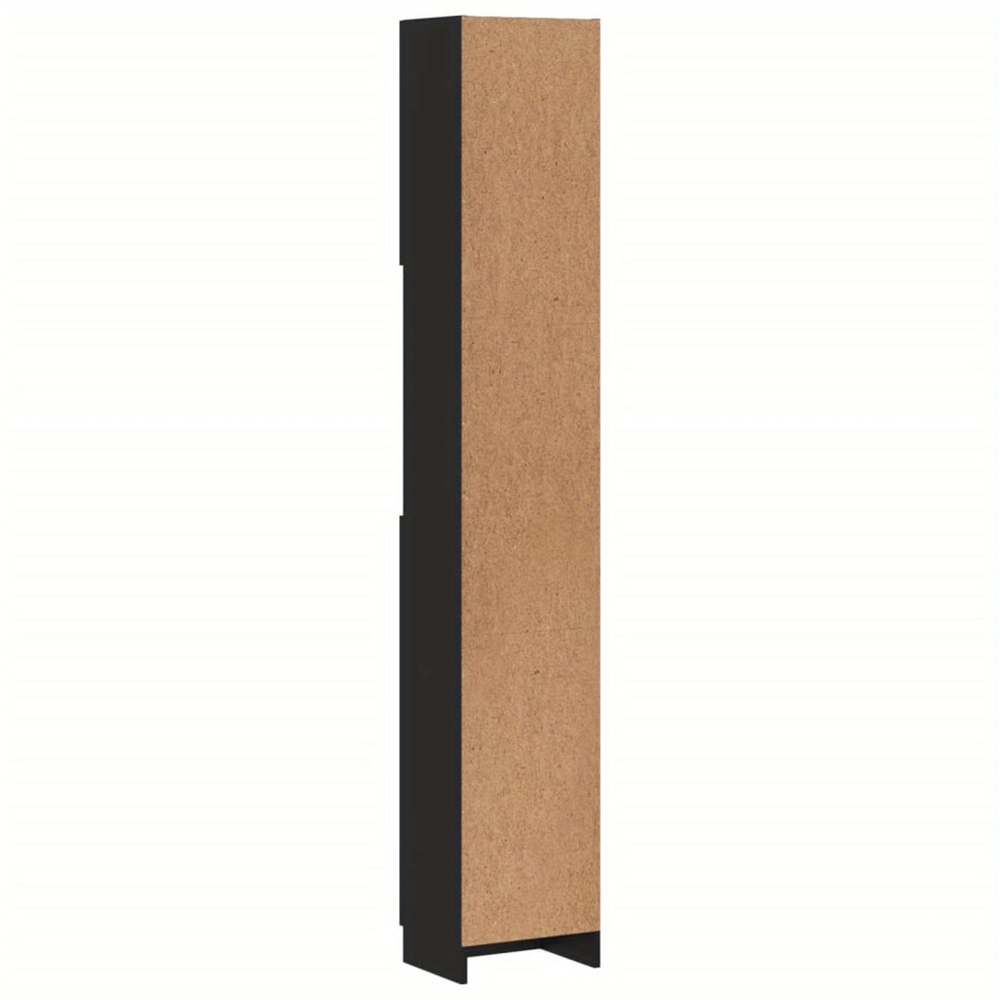 Opbergkastje – Badkamerkast – Opbergmeubel – Kastje – Bergkast – Zwart – Slank Design – Hoogwaardig Engineered Wood – 190 cm Hoog – Compact 32 cm Breed
