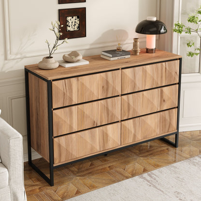 Dressoir – Opbergkast – Buffetkast – Ladekast – Meubel – Modern Design – Matzwart Wit – Stevig Metaal – Hoge Deuren Met Lades – Eenvoudige Montage