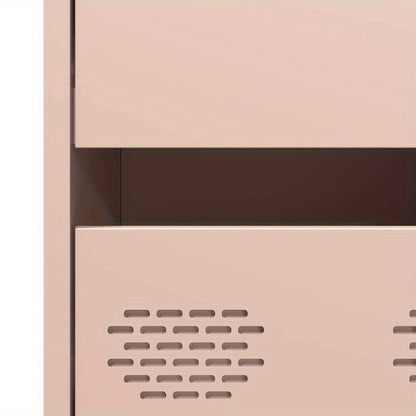 Pink Sideboard 68x39x101.5 cm in Steel Removable and practical