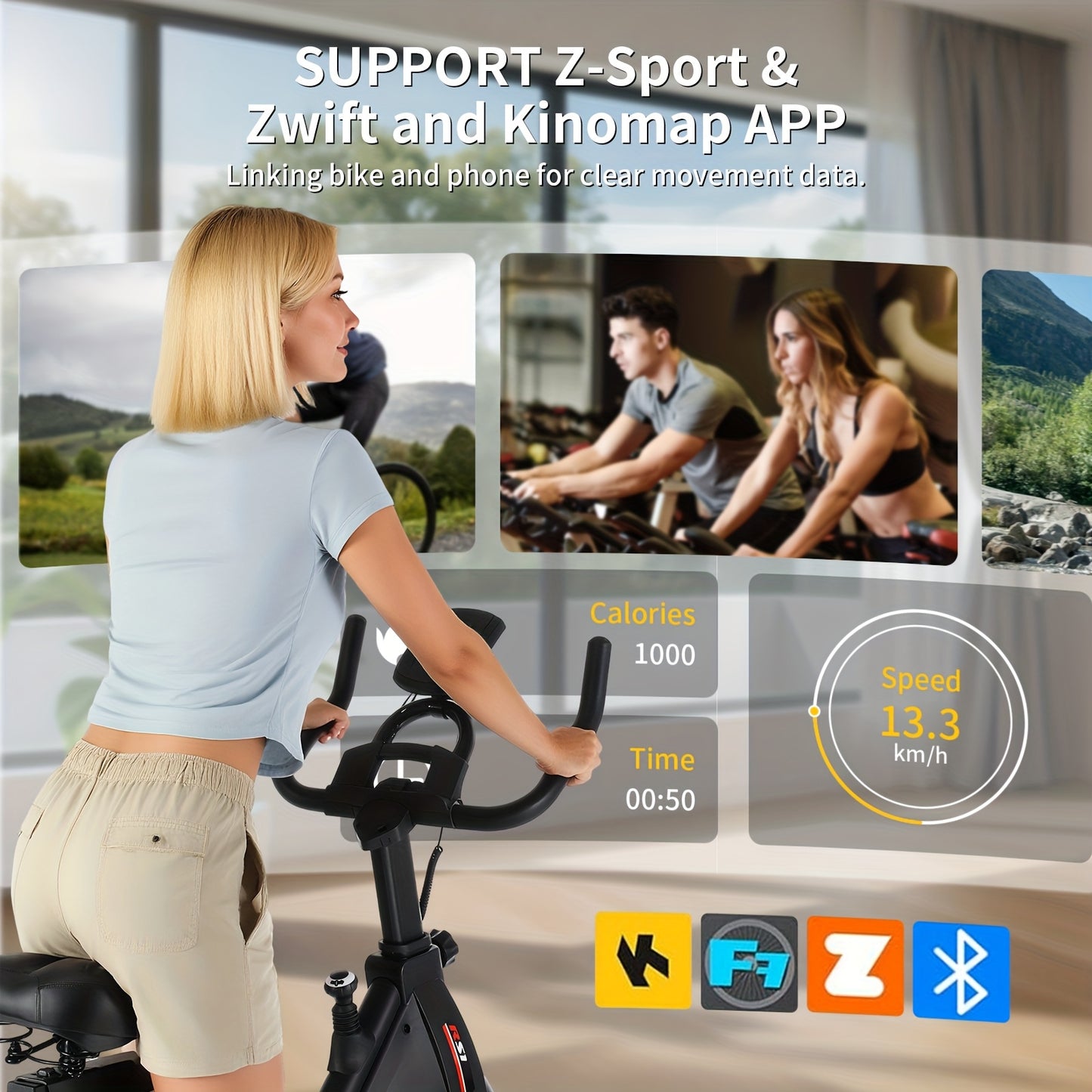Hometrainer – Fitnessfiets – Indoorfiets – Spinningfiets – Fietstrainer – Magnetische Weerstand – Hartslagmeter – 6-Verstelbare Zitting en Stuur – Max 150 kg Belastbaar