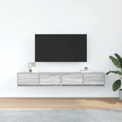 2pcs Modern Minimalist TV Stand with Storage Cabinet - Heavy-Duty Hardwood Construction, Freestanding Floor Cabinet with Open Shelves & Closed Storage, Space-Saving Design for Living Room, Home Theater, Media - Easy Assembly