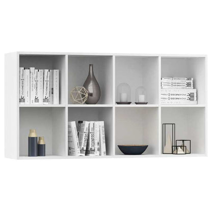Witte Boekenkast – Boekenkast – Dressoir – Opbergkast – Kast – Compact Formaat 66x30x130 cm – Houten Materiaal & Ruimtebesparend Design