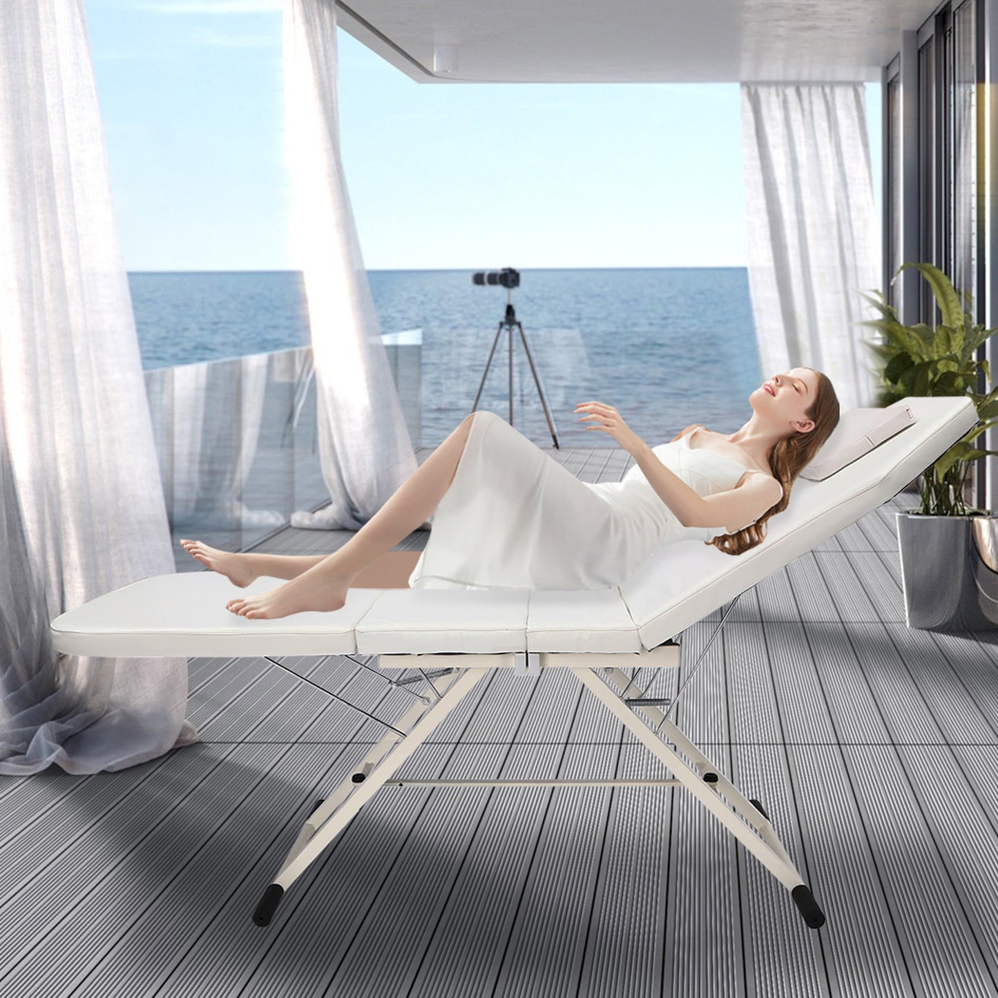 Massagetafel – Behandelbank – Massagebed – Schoonheidssalonstoel – Spa Sofa – Inklapbaar – PU Bekleding – Max Draagvermogen 250 kg