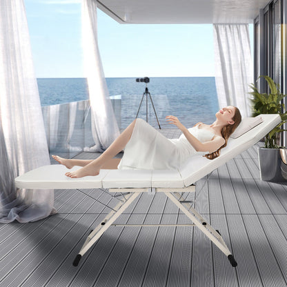 Massagetafel – Behandelbank – Massagebed – Schoonheidssalonstoel – Spa Sofa – Inklapbaar – PU Bekleding – Max Draagvermogen 250 kg