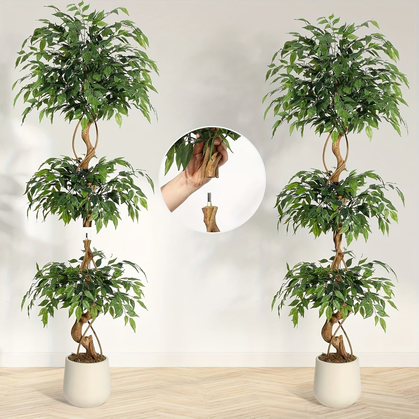 Ficus Kunstplant – Nepplant – Kunstboom – Kamerplant – Bloemstuk – 150 cm Hoog – Realistisch Design – Onderhoudsvriendelijk