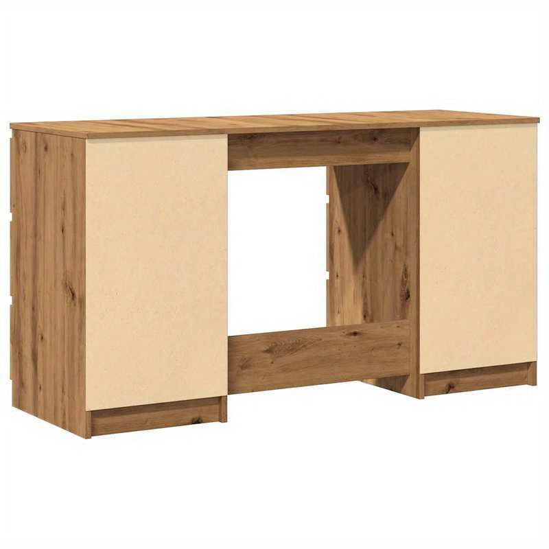 Burea tafel – Computer bureau – Kantoor tafel – Werk bureau – Artisan Eikenhout – 140x50x77 cm – Massief Hout – Stijlvol Design