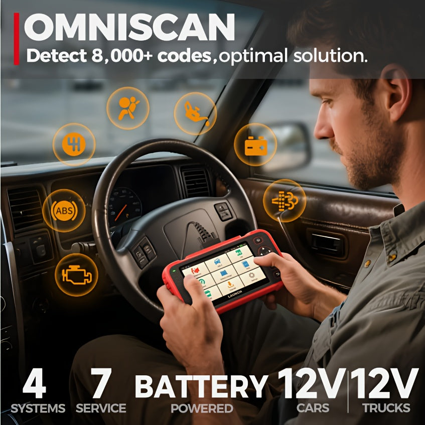 OBD2 Scanner – Autodiagnose Tool – Foutcode Lezer – ABS Scanner – Airbag Scanner – Lees en Wis Motor- & Transmissiefoutcodes – Live Dataweergave