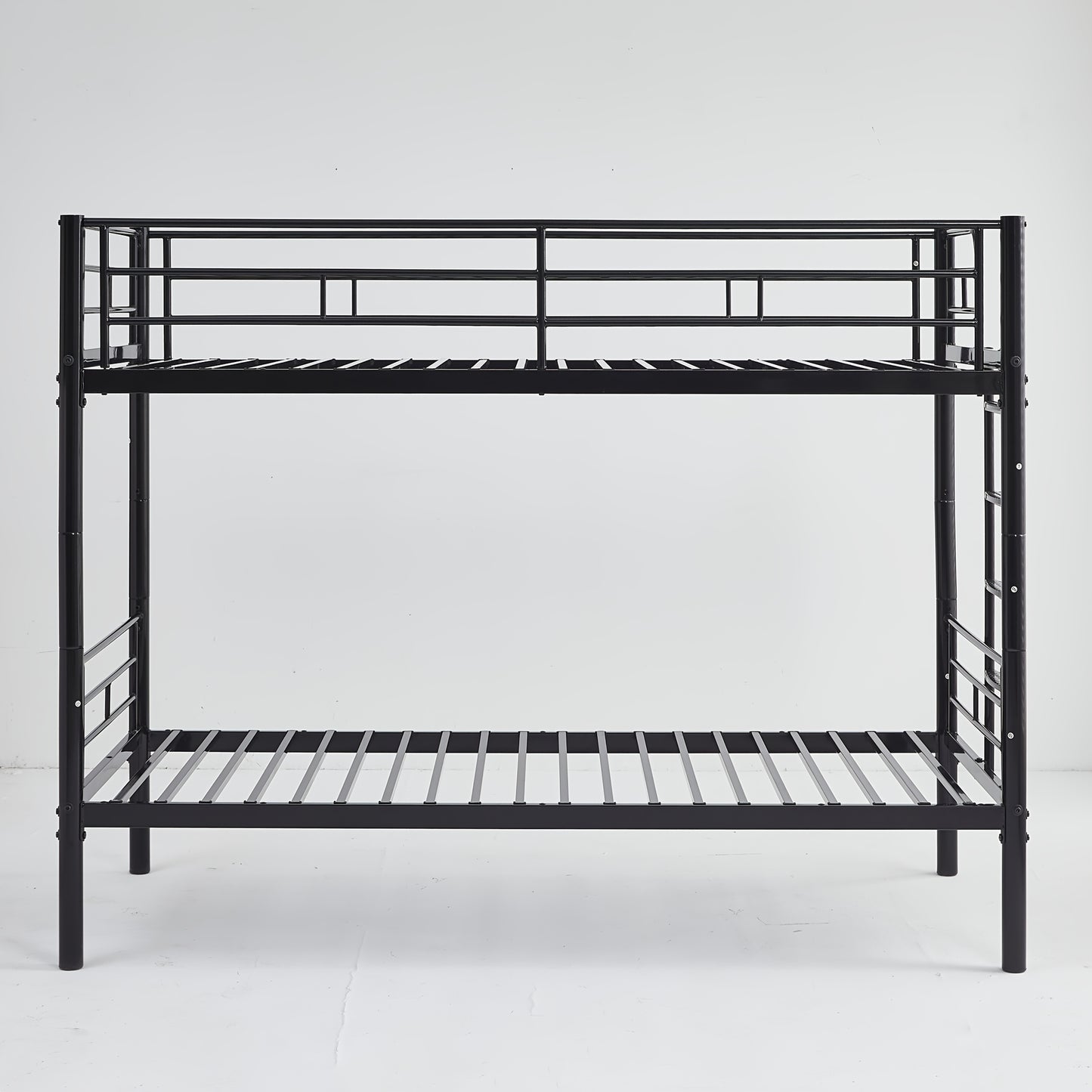 Stapelbed – Hoogslaper – Kinderbed – Tweekoonsbed – Etagenbed – Gedeeld Bed – Met Veiligheidsleuningen – Stevig Metalen Frame – 90x200 cm – Omschakelbaar tot 2 Eenpersoonsbedden