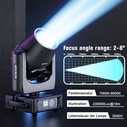 Moving Head – Podiumverlichting – DJ Licht – Disco Lamp – Lichteffect – 230W Vermogen – 48-Lens Honingraatprisma