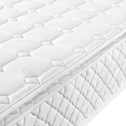 Hybrid Matras 160x200 cm – Pocketvering Matras – Traagschuim Matras – 7-Zones Matras – Medium Stevig Matras – 25 cm Dik – Ademend & Bewegingsisolatie