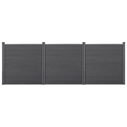 Tuinscherm – Tuinafscheiding – Schutting – Privacyscherm – Windscherm – WPC Materiaal – 183 x 531 cm – Weerbestendig & Onderhoudsvriendelijk