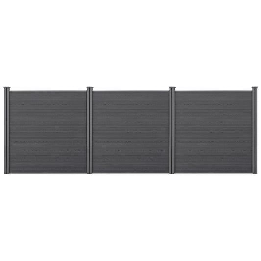 Tuinscherm – Tuinafscheiding – Schutting – Privacyscherm – Windscherm – WPC Materiaal – 183 x 531 cm – Weerbestendig & Onderhoudsvriendelijk