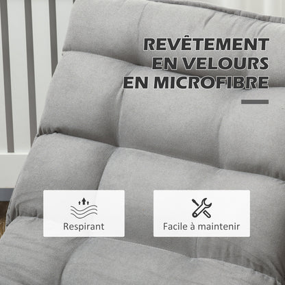 Vloerstoel – Lazy Chair – Loungestoel – Meditatiestoel – Vloerlounger – Verstelbare Rugleuning – 360° Draaibaar – Linnen Bekleding – Hoogwaardig Schuim