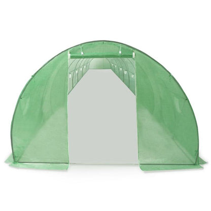 Large 36m² Metal Frame Greenhouse with Arched Panels - Heavy-Duty All-Weather Tunnel for /Outdoor Use, 1200x300x200cm Plant Growing Suitable for,, Commercial Farming