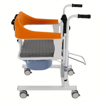 Stoelverhoger – Zitverhoger – Booster Seat – Verhoogkussen – Zitkussen – Compact – Transparant Acryl – Zonder Elektriciteit – Oranje Variant