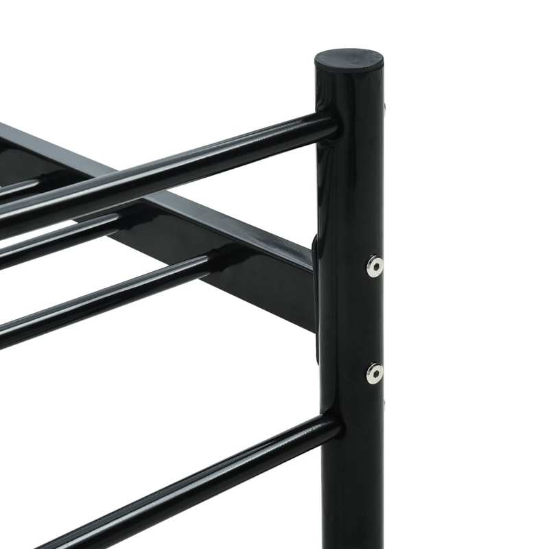 Bedframe – Bedombouw – Slaapbank – Ledikant – Bedframe Zwart Metaal – 180x200 cm – Ruimtebesparend – Eenvoudig Te Monteren