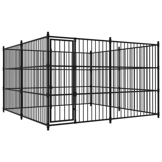 Hondenhok – Hondenkooi – Hondenbench – Buitenhok – Ruim – Gepoedercoat Staal – 300x300x185 cm – Weerbestendig & Veilig