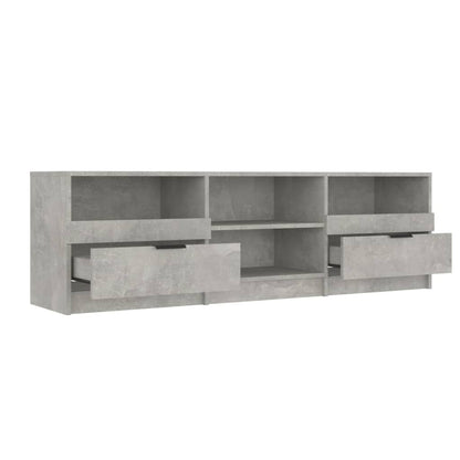TV Cabinet Concrete Grey 150x33.5x45 cm Engineered Wood TV Stand Entertainment Center with Storage, Media Television Table for Living Room Bedroom