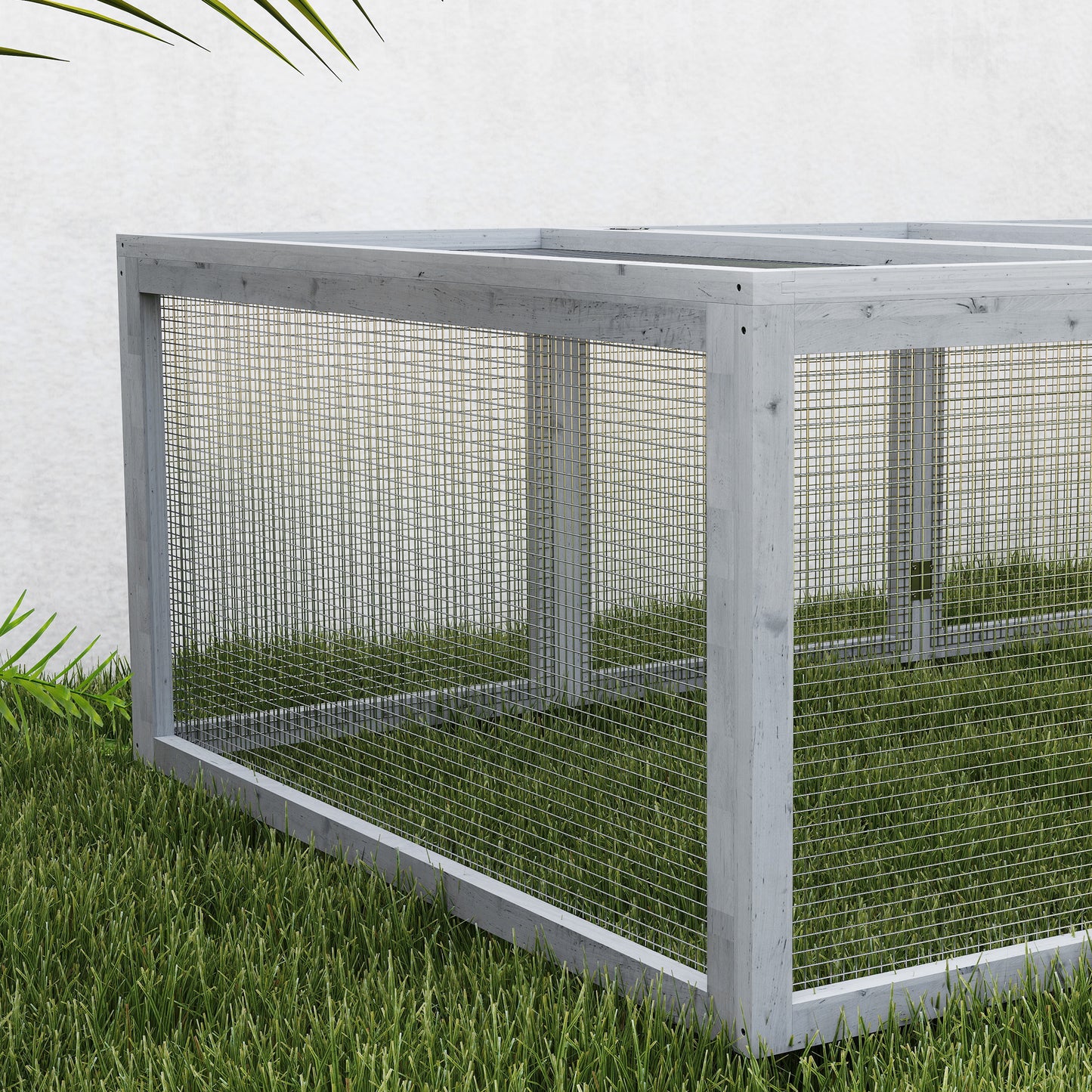 Caviahok – Knaagdierenhok – Buitenren – Dierenverblijf – Kooi – Vurenhouten Buitenverblijf – 181x100x48 cm – Waterafstotend & Weerbestendig