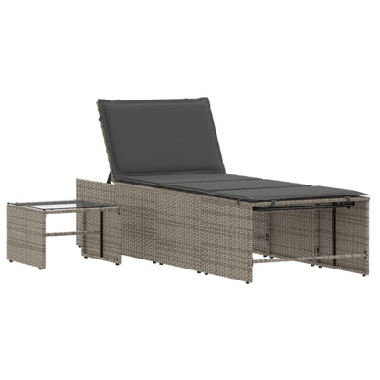 Lounge Set – Buitenmeubels – Tuinmeubilair – Ligbed - Balkon Set – Ligstoelen - 2-Delige Set – PE-Rattan – Verstelbare Rugleuning