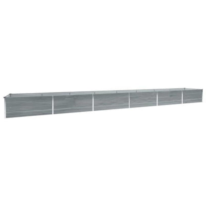 Bloemenrek – Plantenrek – Bloemenbak – Plantentafel – Plantenstandaard – Gegalvaniseerd Staal – 600x80x45 cm – Weerbestendig Grijs
