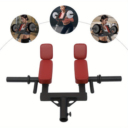 Landmine Attachment – Squat Attachment – Shoulder Press Accessoire – Barbell Landmine – Schoudersteun – Duurzaam Staal – Comfortabele Padding – Rood Zwart